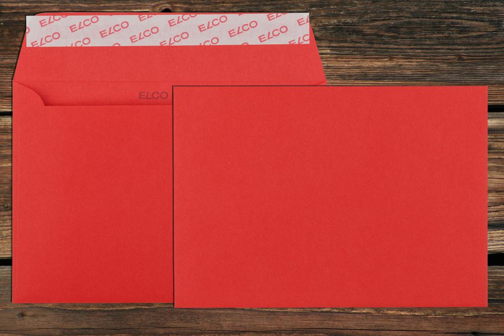 Briefhüllen C6 114x162 mm Haftklebend Intensivrot 100 g/qm